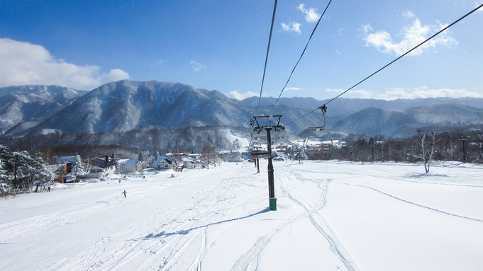 【連泊・素泊まり】白馬つがいけ高原スキー場徒歩1分！レンタル手配／駐車場完備／更衣室＆ロッカー利用可